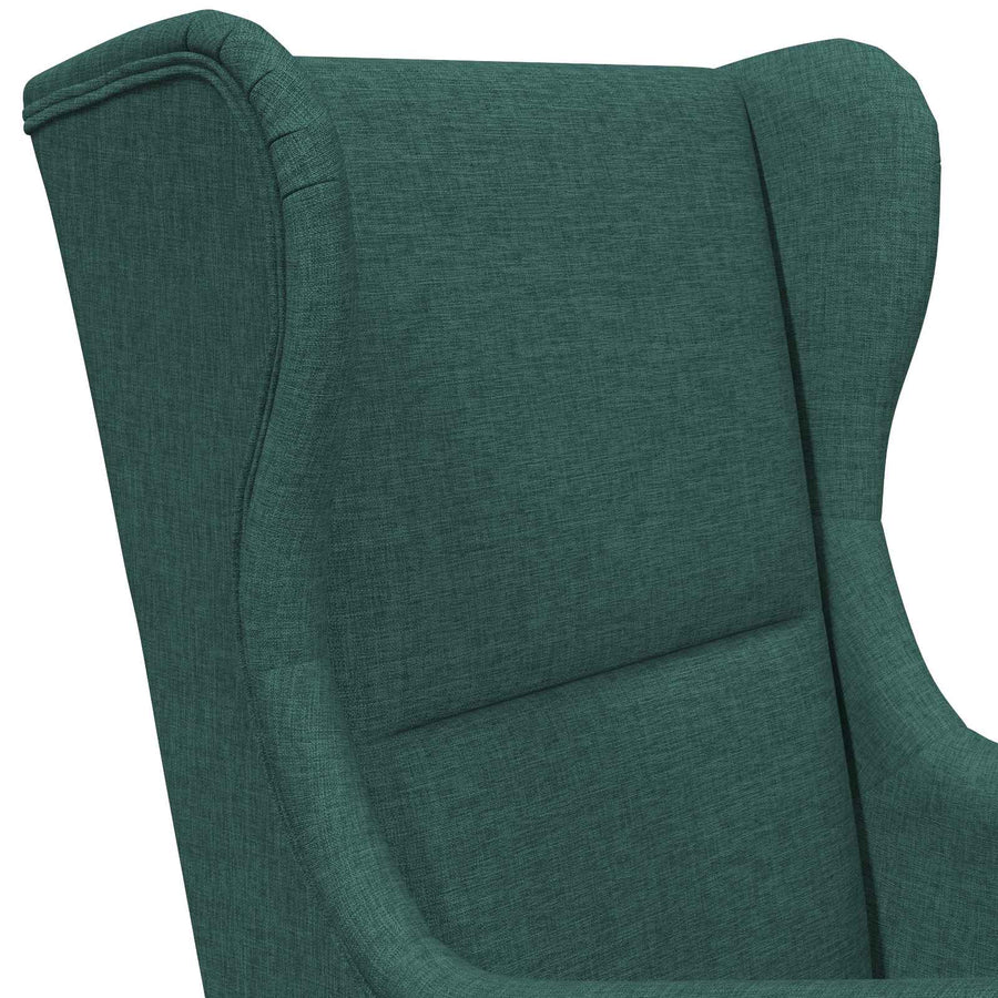 Fauteuil Donkergroen Stof