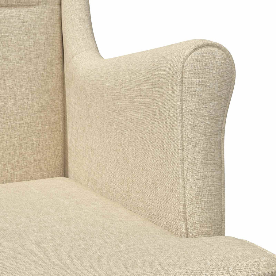 Fauteuil Crème Stof