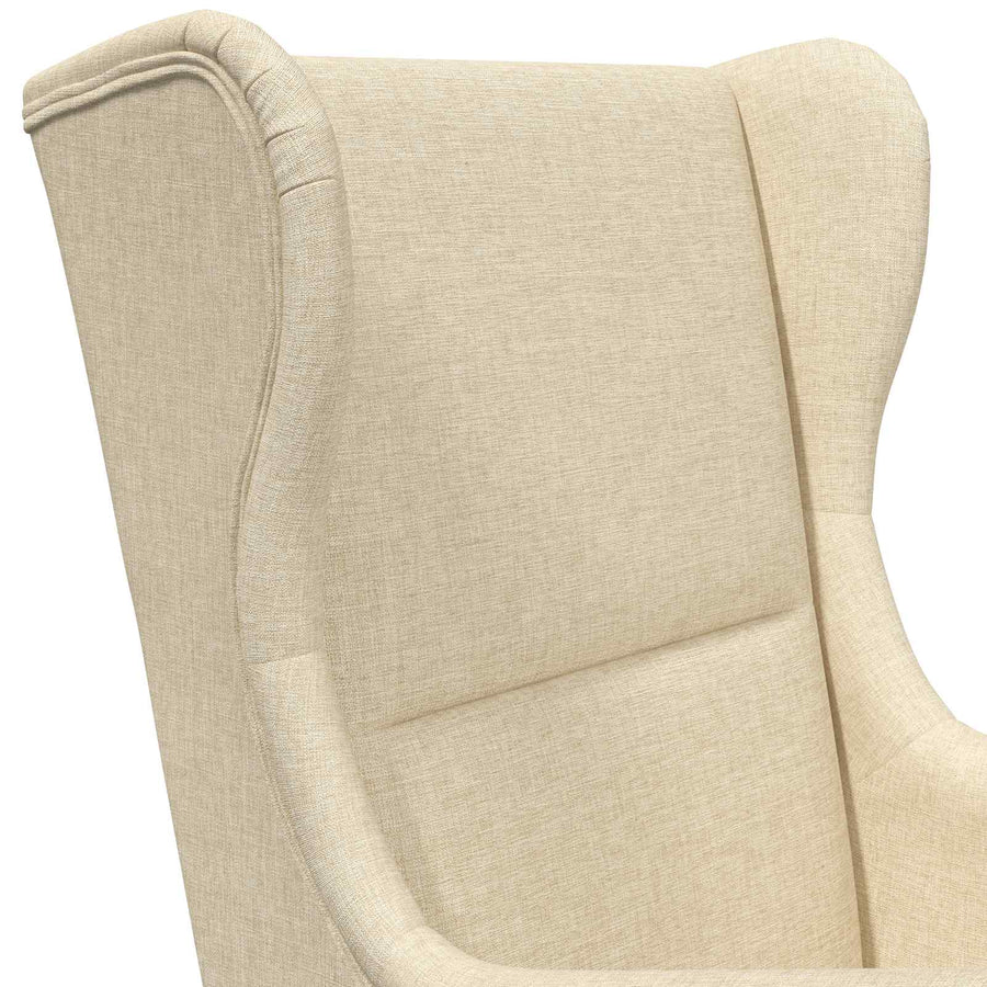 Fauteuil Crème Stof