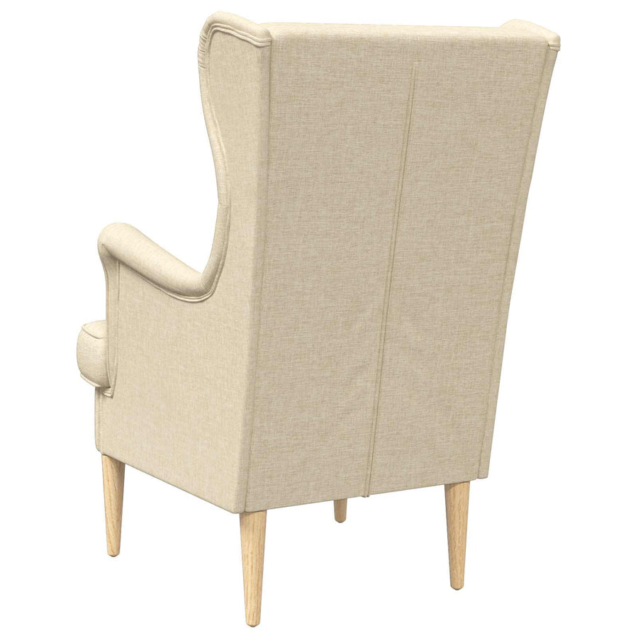 Fauteuil Crème Stof