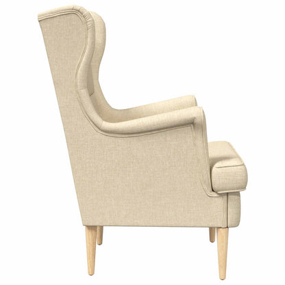 Fauteuil Crème Stof