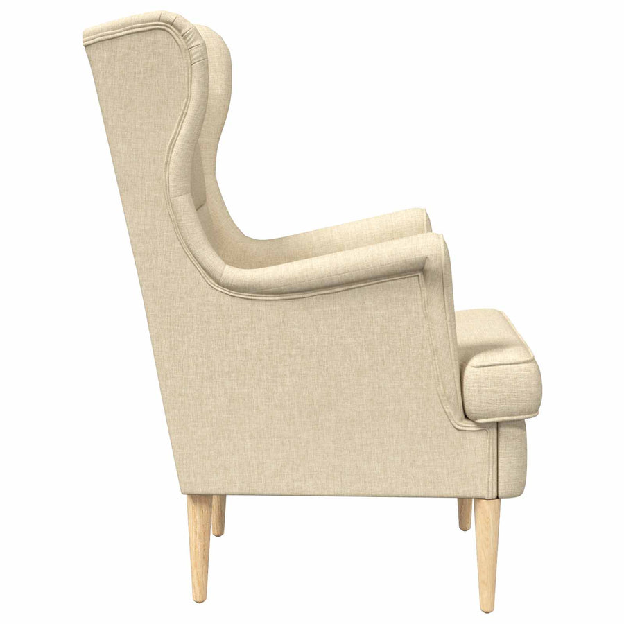 Fauteuil Crème Stof