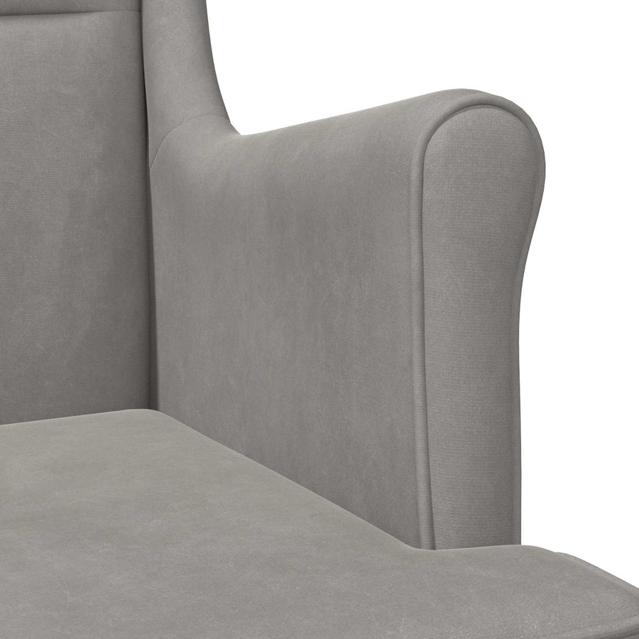 Fauteuil Lichtgrijs Fluweel