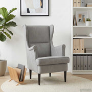 Fauteuil lichtgrijs fluweel 65x79x100 cm