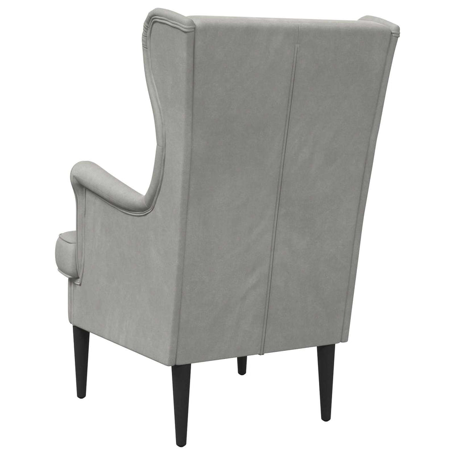 Fauteuil Lichtgrijs Fluweel