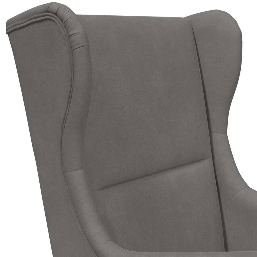Fauteuil Donkergrijs Fluweel