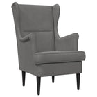 Armchair Dark Grey Velvet