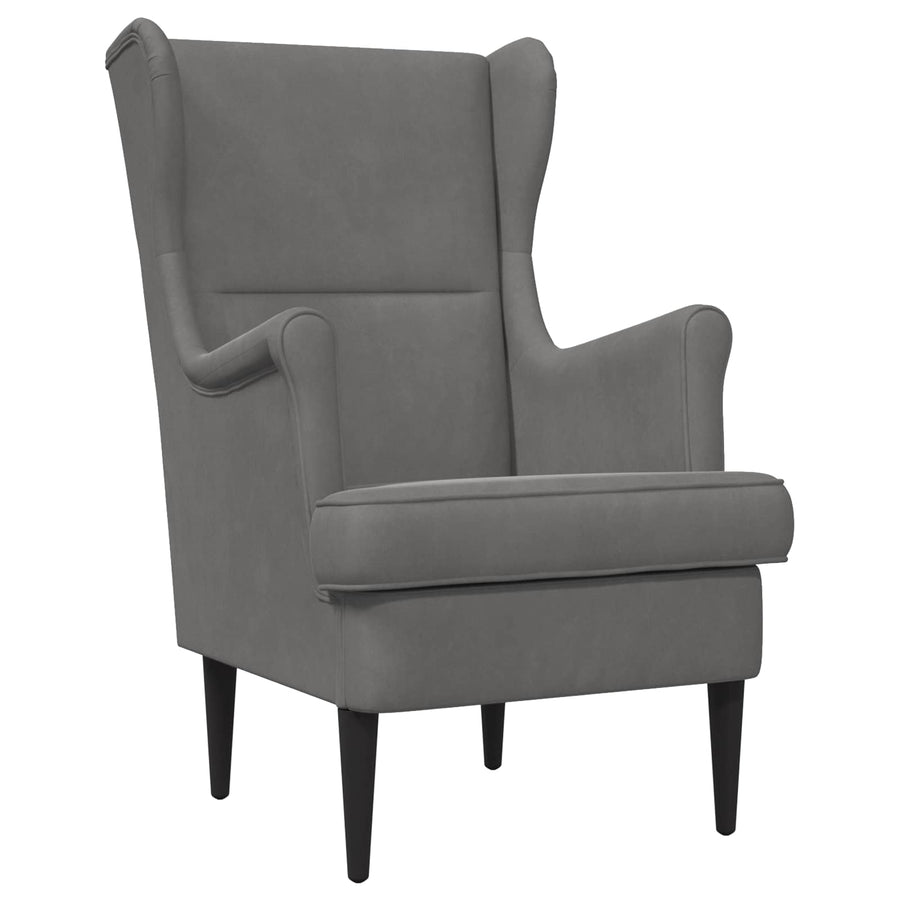 Fauteuil Donkergrijs Fluweel