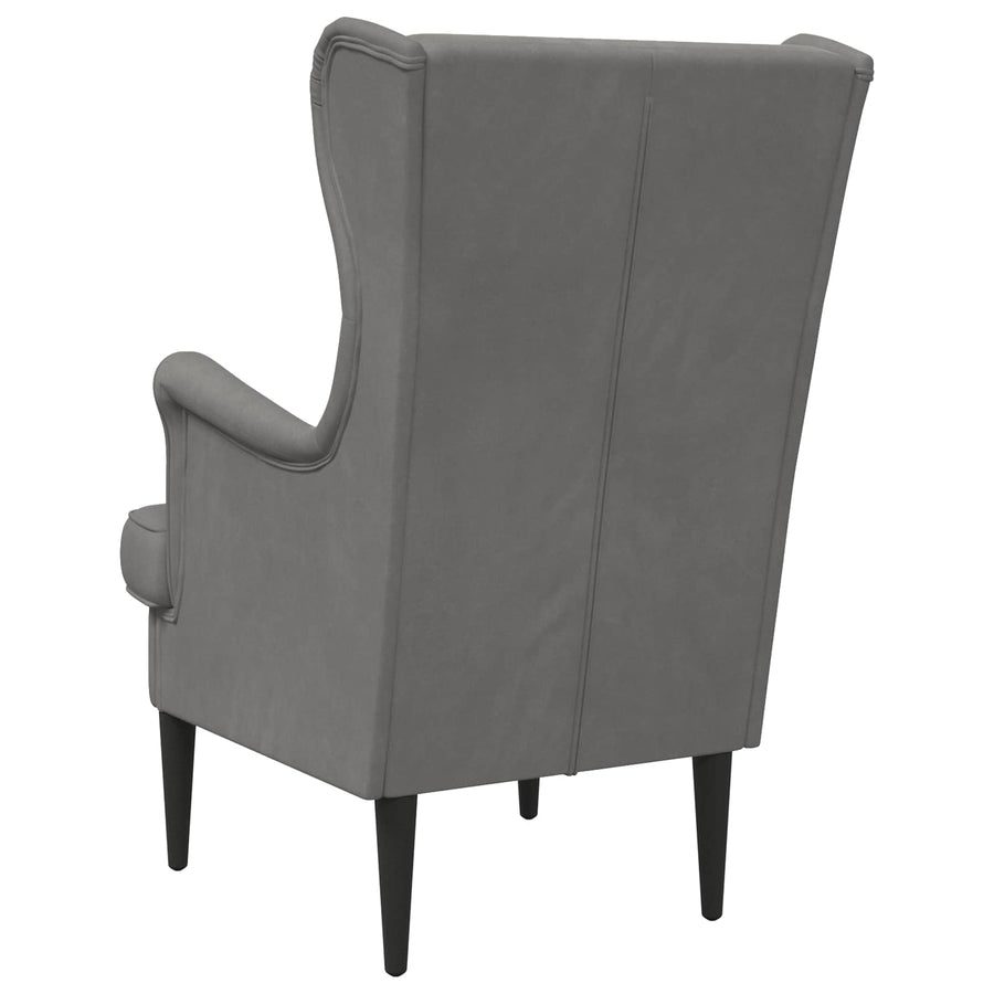 Fauteuil Donkergrijs Fluweel