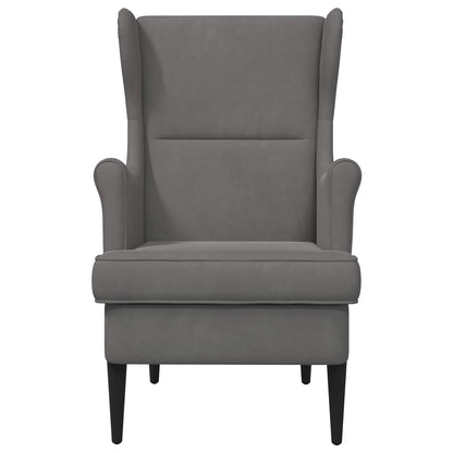 Fauteuil Donkergrijs Fluweel