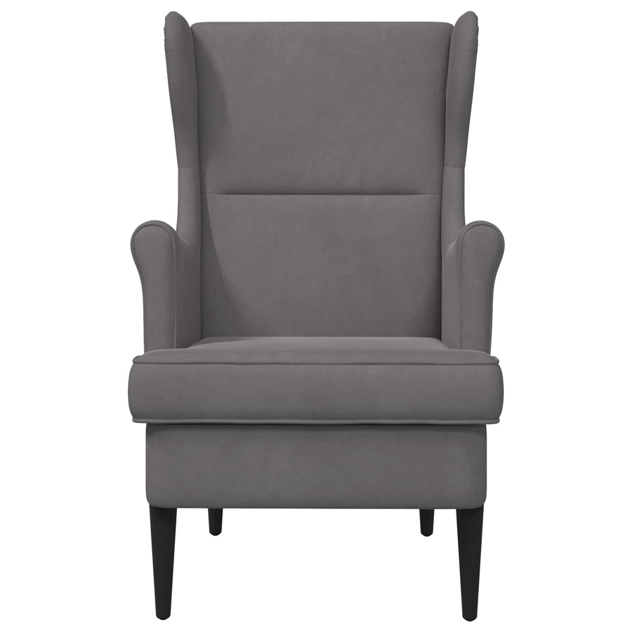 Fauteuil Donkergrijs Fluweel