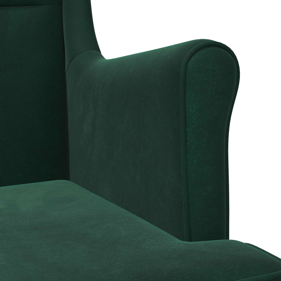 Fauteuil Donkergroen Fluweel