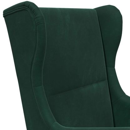 Fauteuil Donkergroen Fluweel