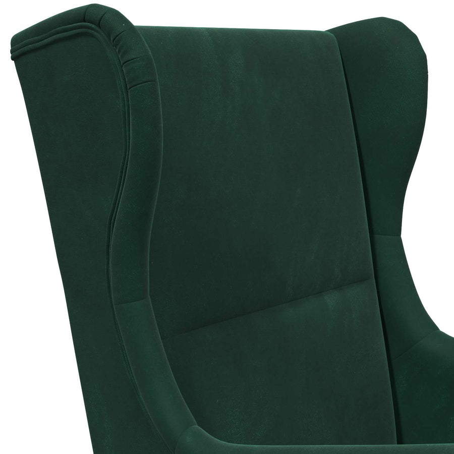 Fauteuil Donkergroen Fluweel