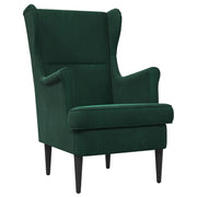 Fauteuil donkergroen fluweel 65x79x100 cm