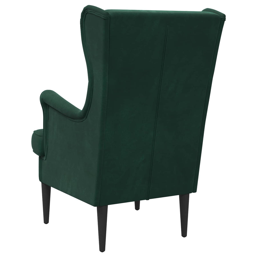 Fauteuil Donkergroen Fluweel