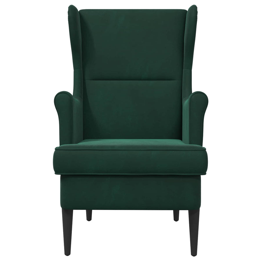 Fauteuil Donkergroen Fluweel