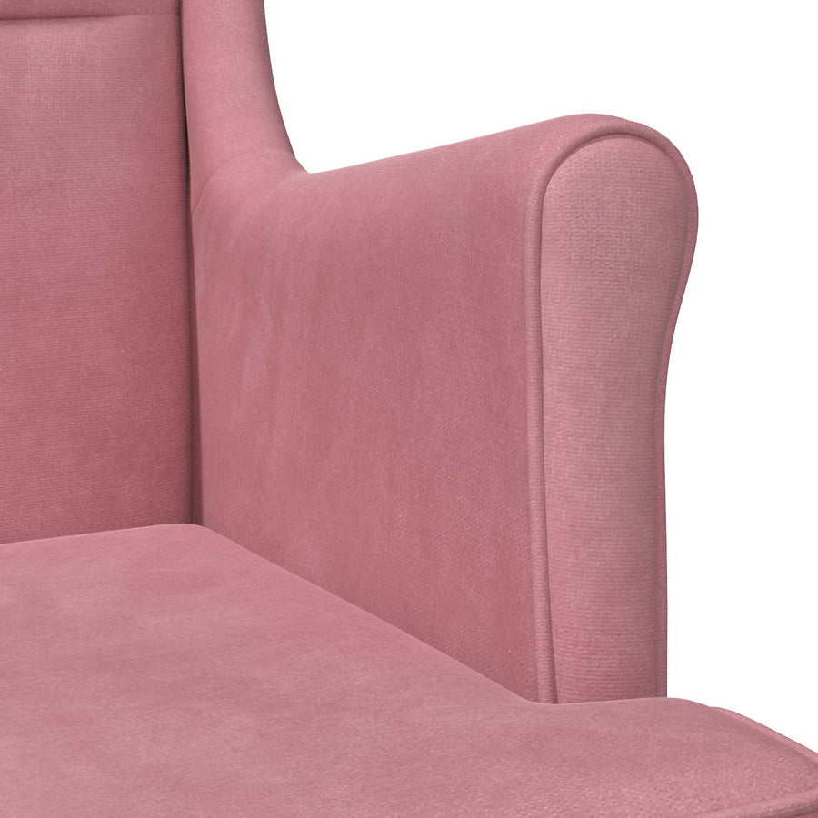 Fauteuil Roze Fluweel