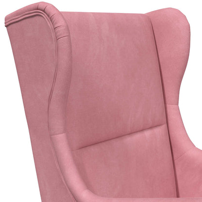 Fauteuil Roze Fluweel