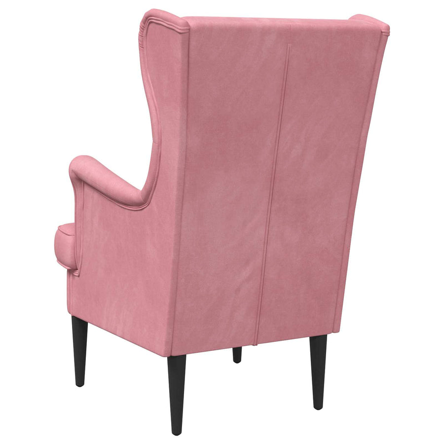 Fauteuil Roze Fluweel