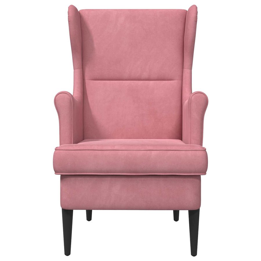 Fauteuil Roze Fluweel