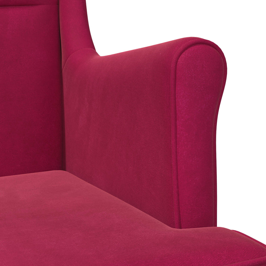 Fauteuil Wijnrood Fluweel