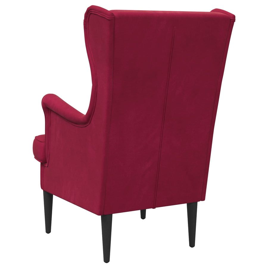 Fauteuil Wijnrood Fluweel