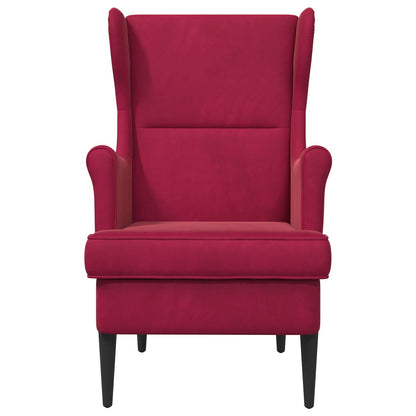 Fauteuil Wijnrood Fluweel