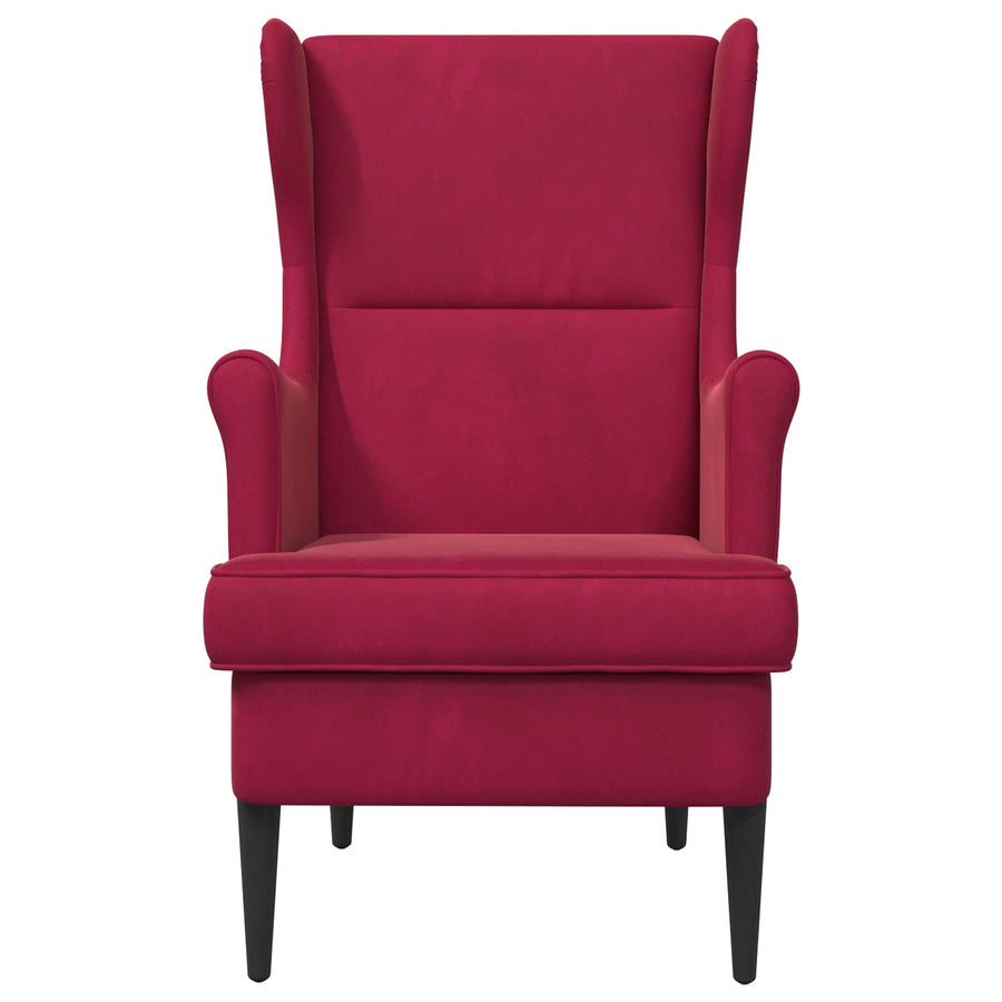 Fauteuil Wijnrood Fluweel
