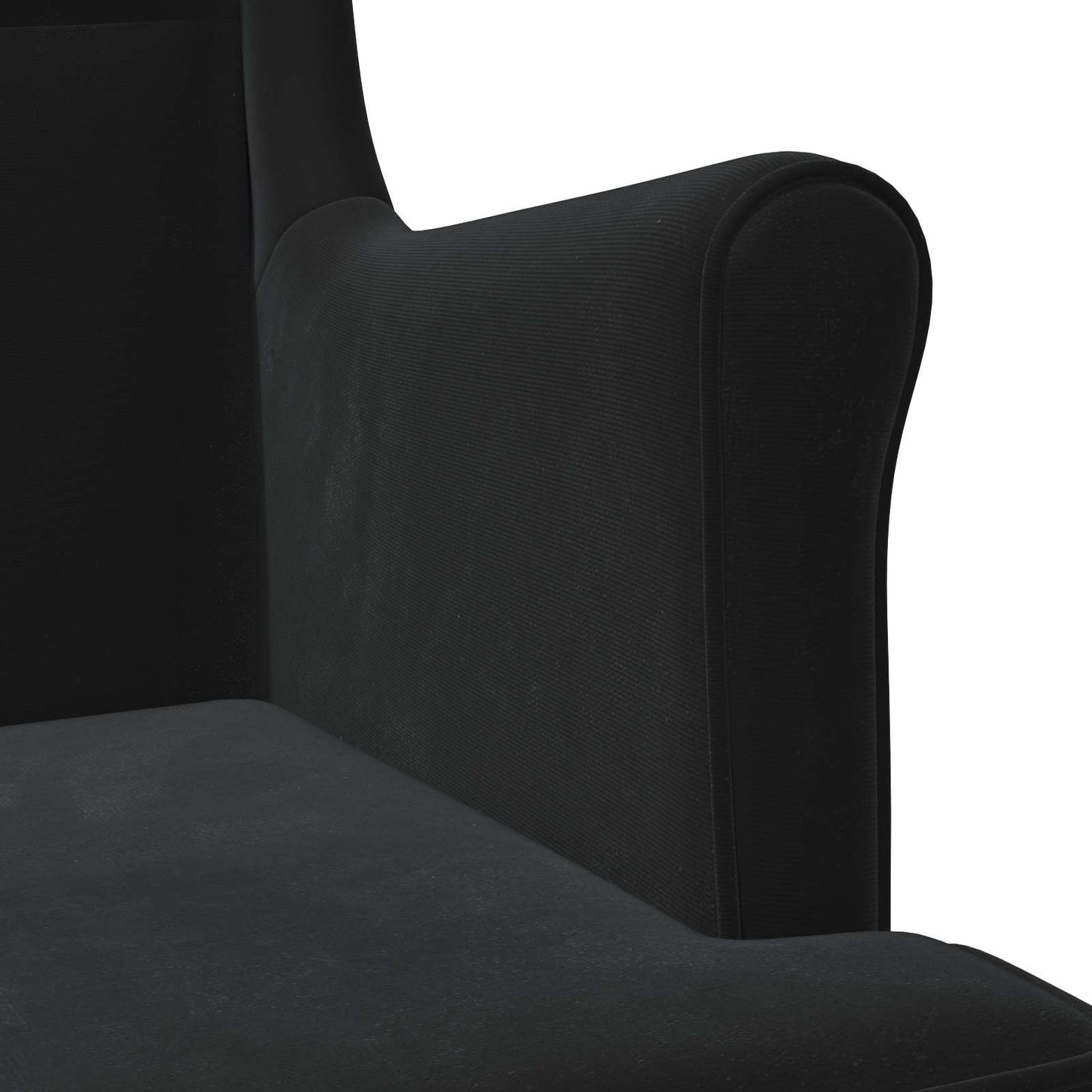 Fauteuil Zwart Fluweel