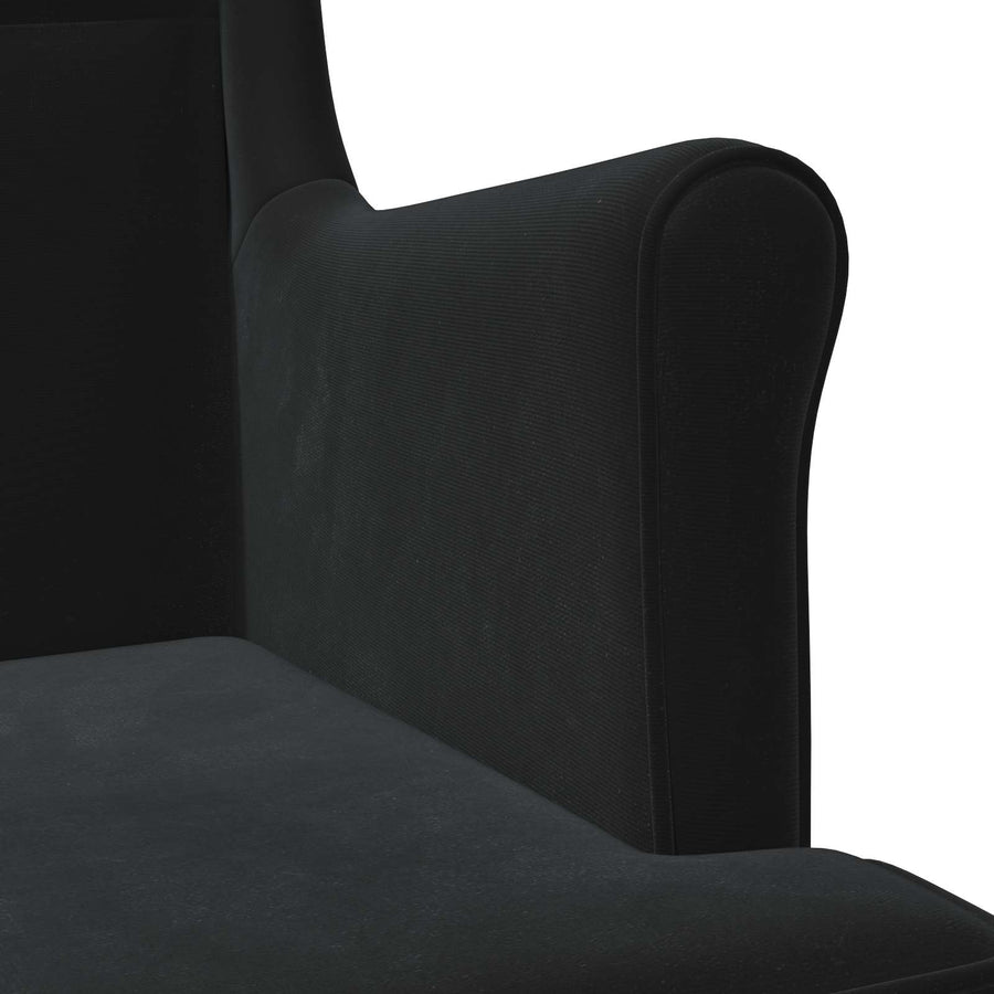 Fauteuil Zwart Fluweel