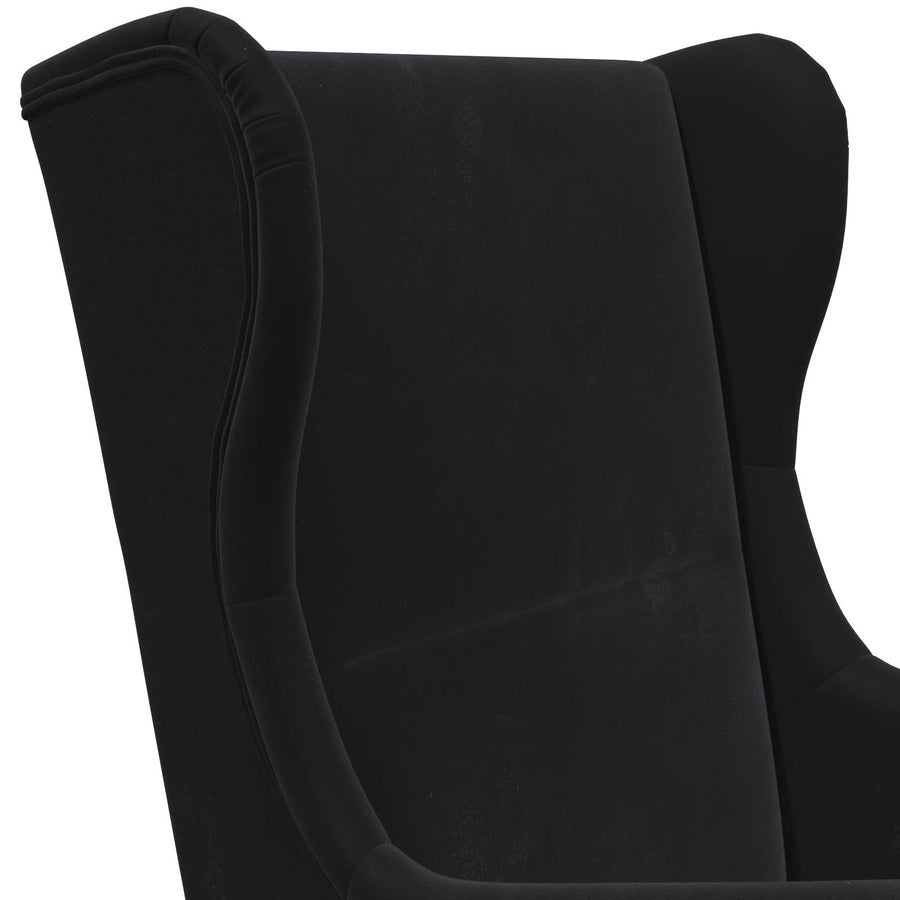 Fauteuil Zwart Fluweel