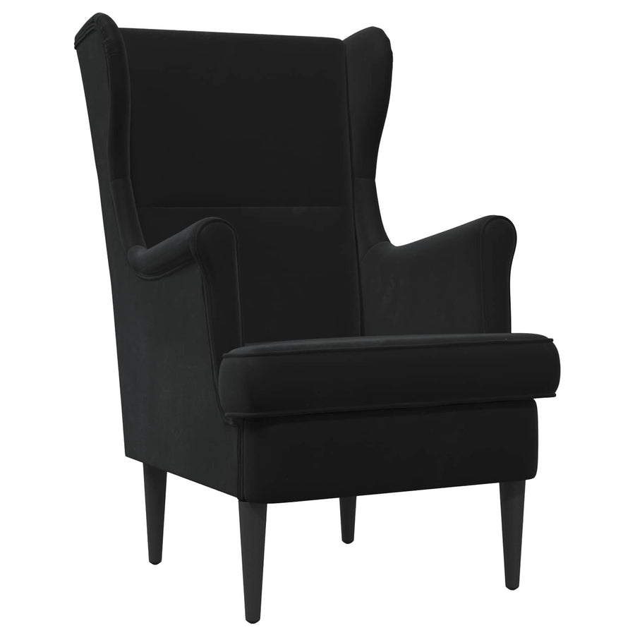 Fauteuil Zwart Fluweel
