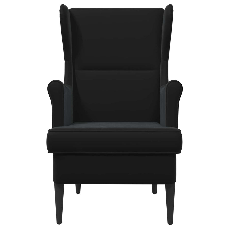 Fauteuil Zwart Fluweel