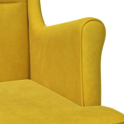 Fauteuil Geel Fluweel