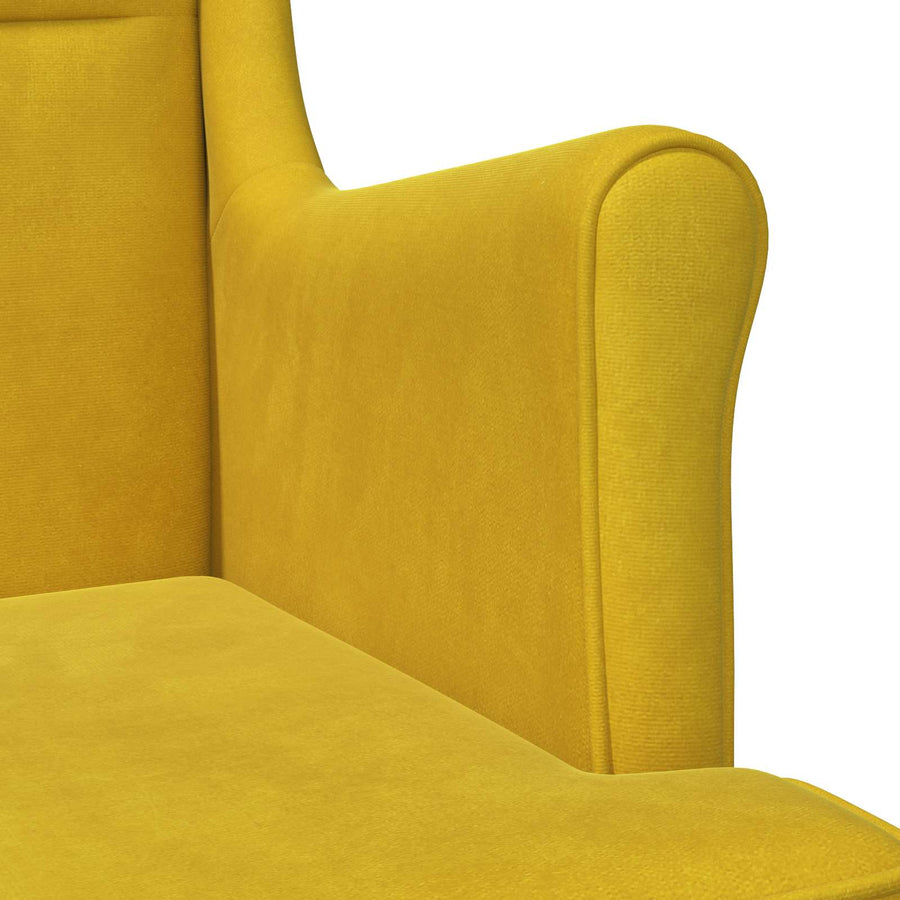 Fauteuil Geel Fluweel