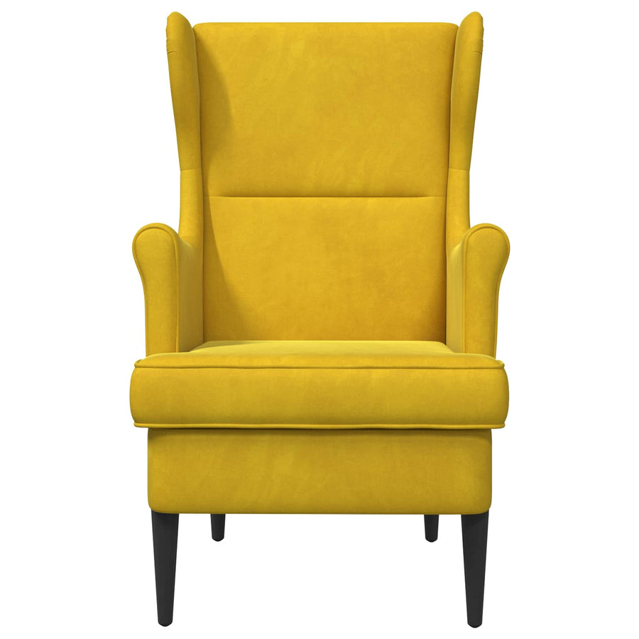 Fauteuil Geel Fluweel