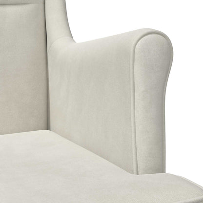 Fauteuil Crème Fluweel