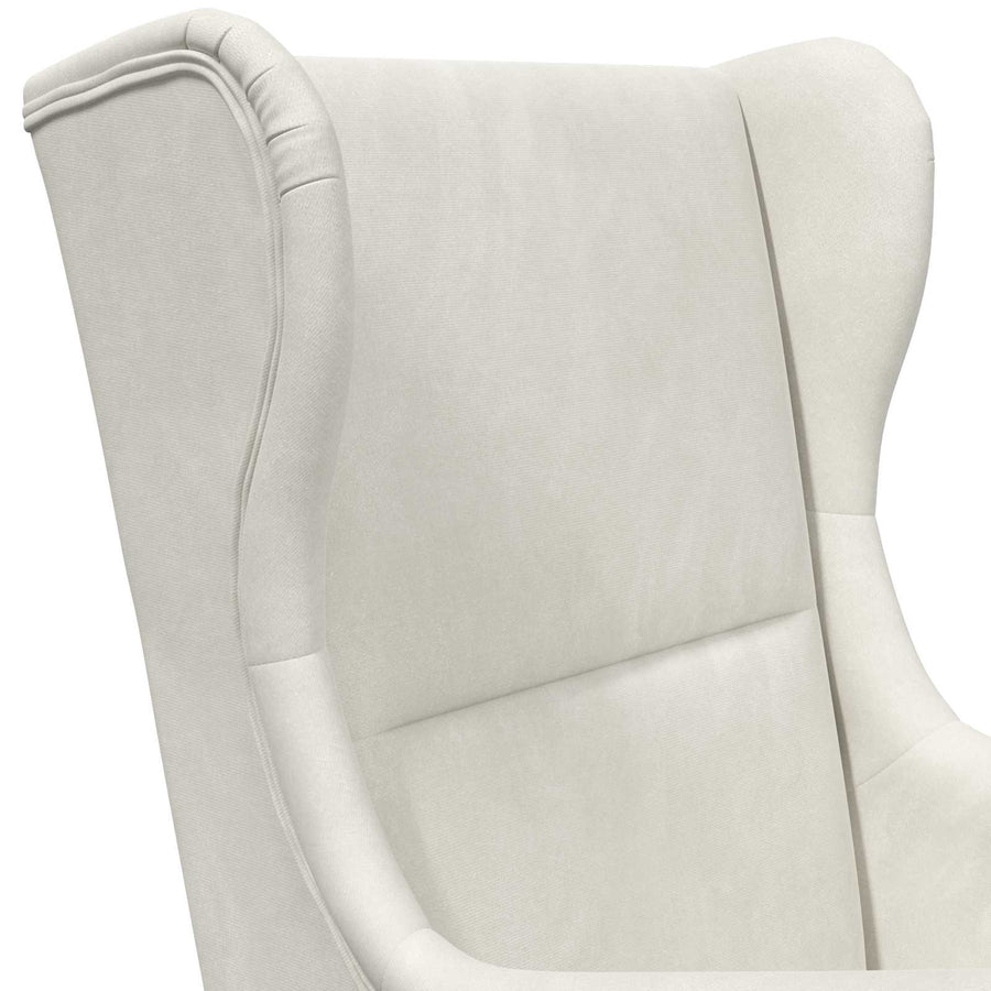 Fauteuil Crème Fluweel