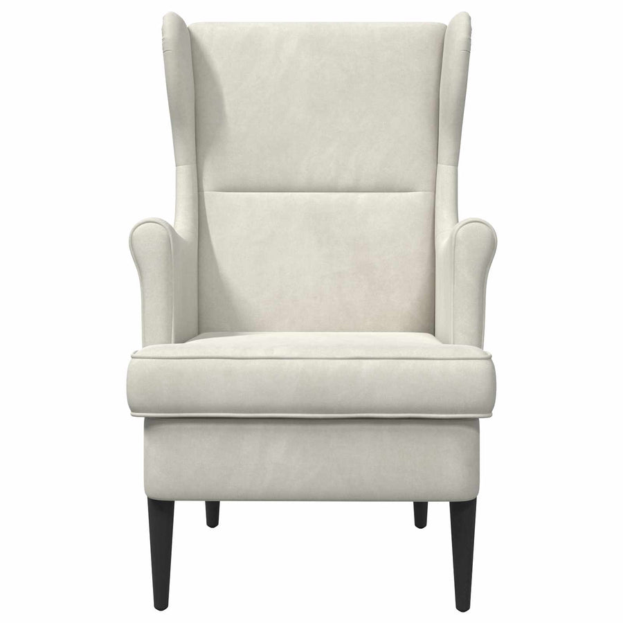 Fauteuil Crème Fluweel