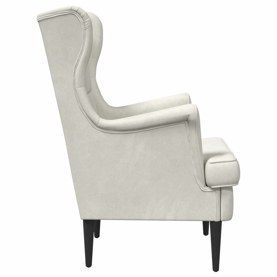 Fauteuil Crème Fluweel