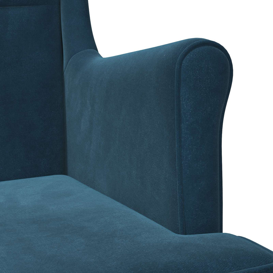 Fauteuil Blauw Fluweel