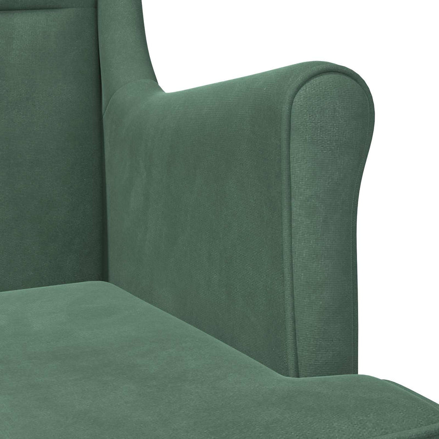 Fauteuil Zeegroen Fluweel