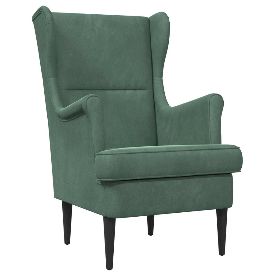 Fauteuil Zeegroen Fluweel