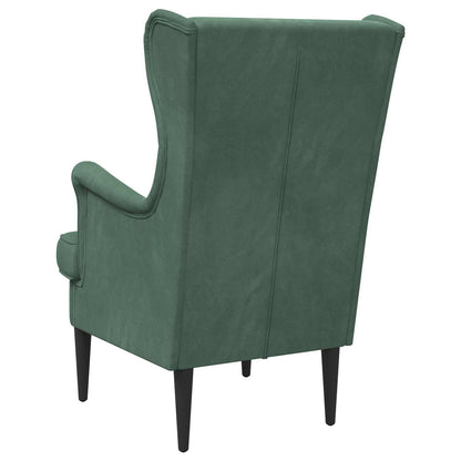 Fauteuil Zeegroen Fluweel