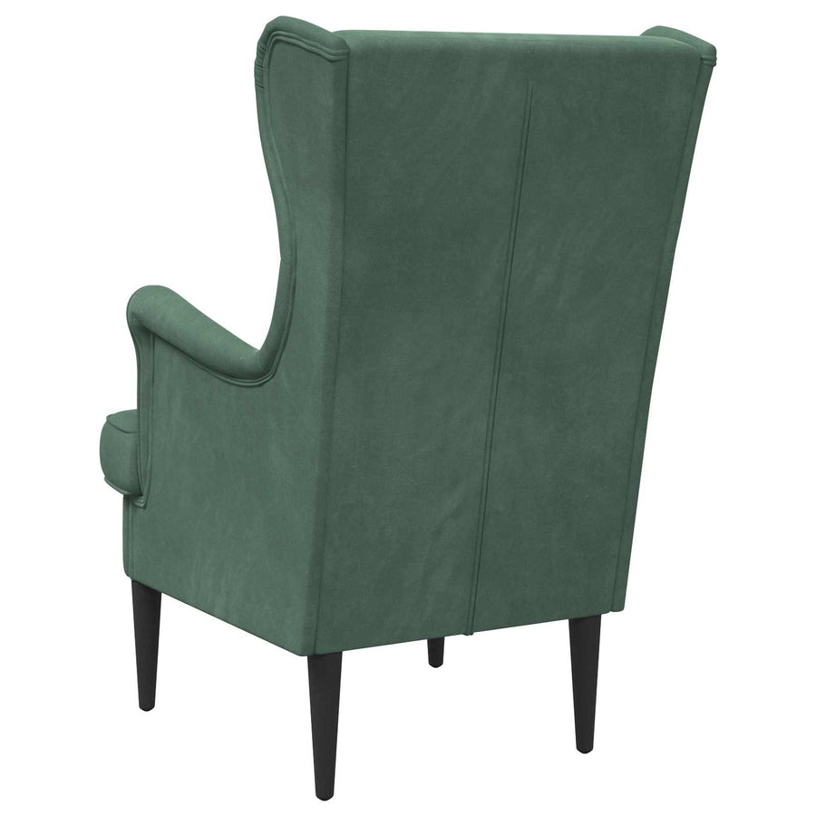 Fauteuil Zeegroen Fluweel