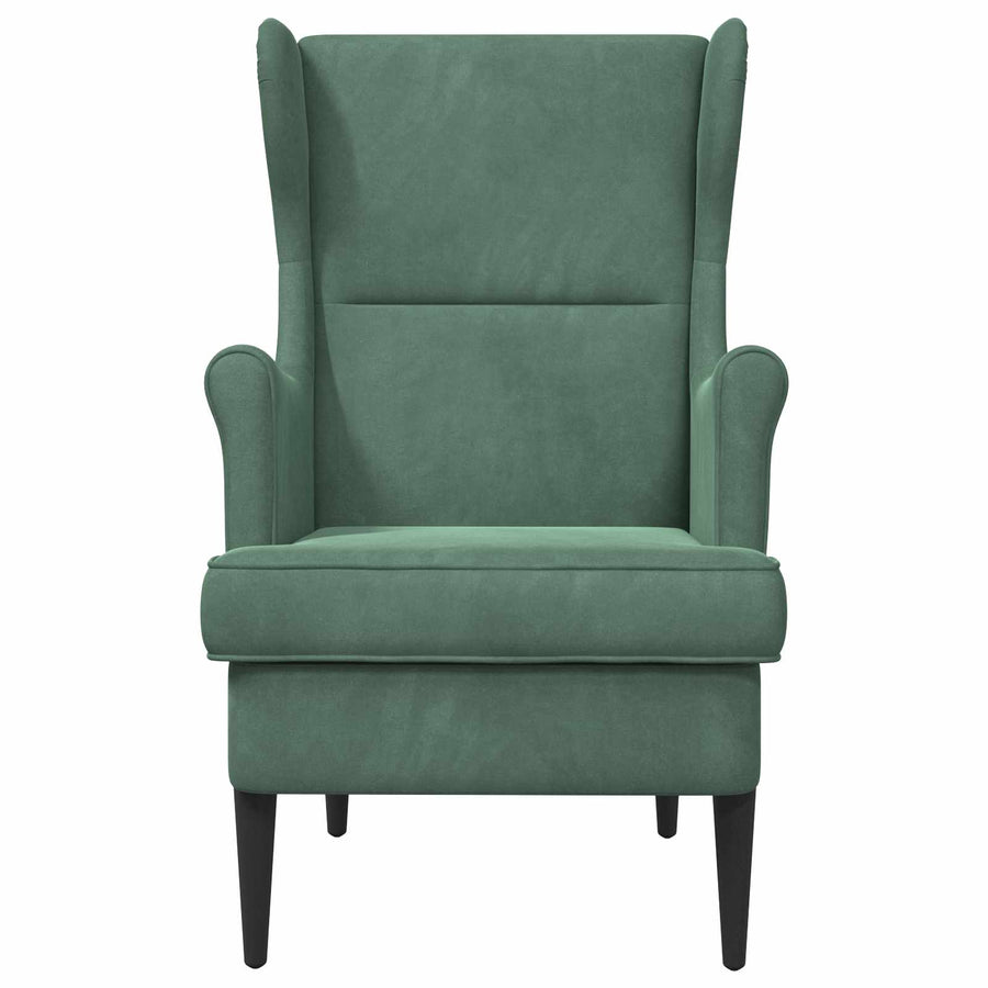 Fauteuil Zeegroen Fluweel