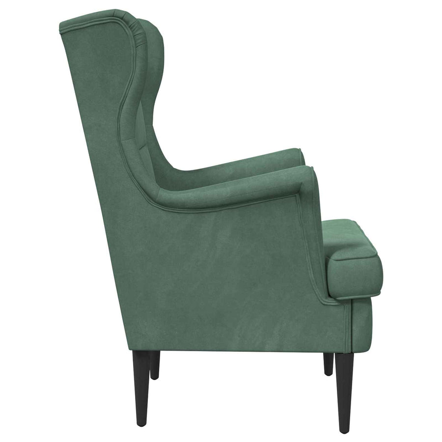 Fauteuil Zeegroen Fluweel