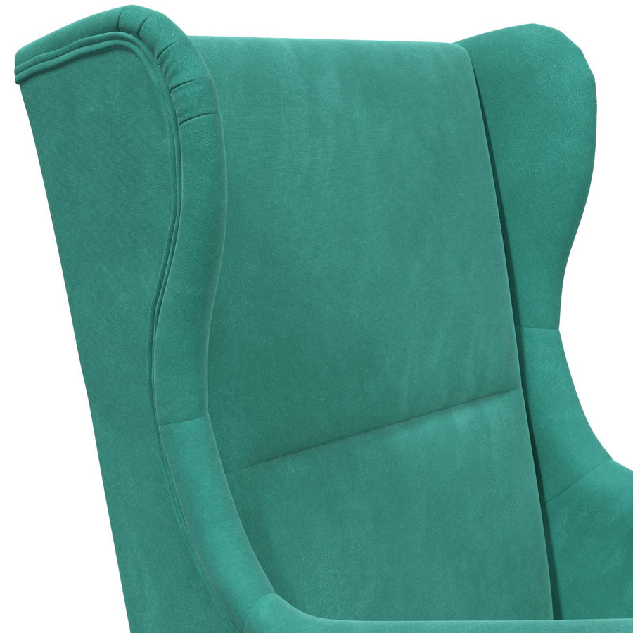 Fauteuil Turquoise Fluweel