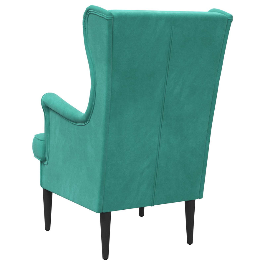 Fauteuil Turquoise Fluweel